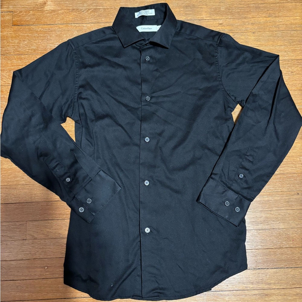 Calvin Klein Boys' Long Dress Shirt Boys Size 12